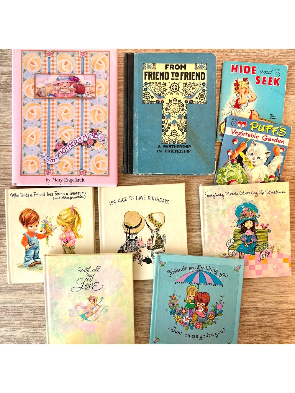 Vintage Childrens Book Lot, 1940s 1950s 1960s, Tiny Tales, Mid Century Picture